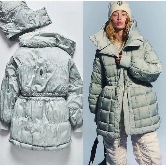 FP Movement by Free People Jackets & Blazers - Free People Movement Like A Dream Long Reversible Puffer Coat Smoked Sage XL